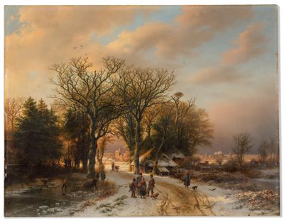 A Winter Landscape by Barend Cornelis Koekkoek