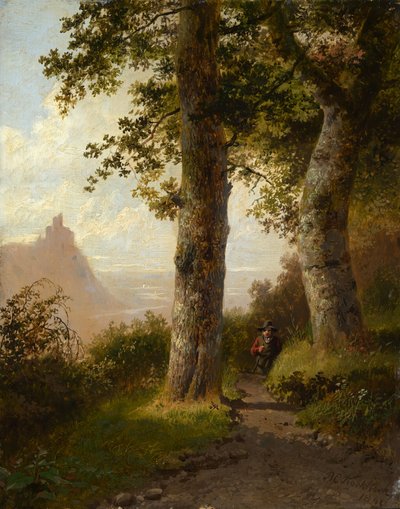 Mountain Forest in the Morning by Barend Cornelis Koekkoek