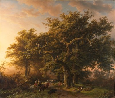 Forest Scene by Barend Cornelis Koekkoek