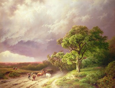 The Coming Storm by Barend Cornelis Koekkoek