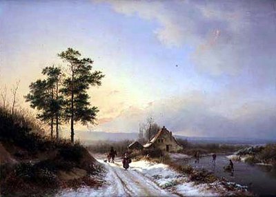 Winter Landscape by Barend Cornelis Koekkoek