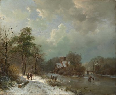Winter Landscape, Holland by Barend Cornelis Koekkoek