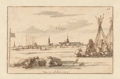 Encampment of the Army of William III near Sint-Truiden, Limburg by Barend Klotz (attributed to)