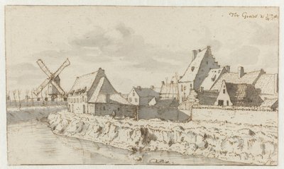 View of Grave, North Brabant by Barend Klotz (attributed to)