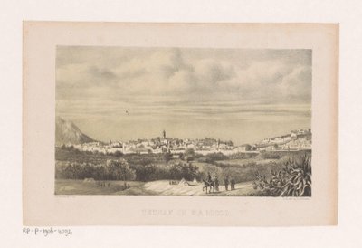 View of Tetuan in Morocco by Barend Leonardus Hendriks