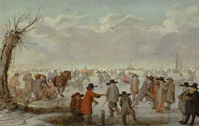 Games on the Ice 1654 by Barent Avercamp