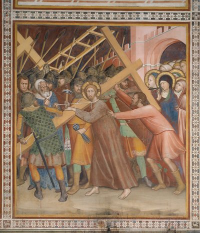 Scene from the New Testament: Carrying of the Cross by Barna da Siena
