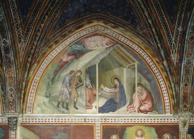 The Birth of Christ, from a Series of Scenes of the New Testament by Barna da Siena