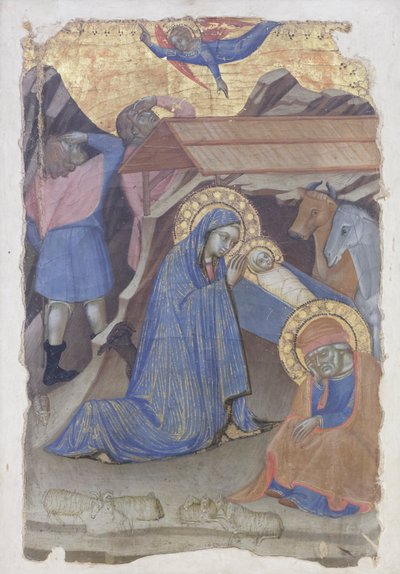 Nativity with Announcement to the Shepherds by Barnaba da Modena