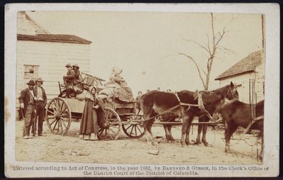 Departure from the old Homestead, Centreville, Virginia, 1862, from Bradys Album Gallery, No. 306 by Barnard and Gibson