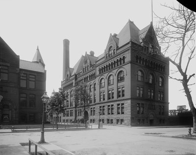 Armour Institute, Chicago, Illinois, USA, c.1892 (b/w photo) by Barnes and Crosby