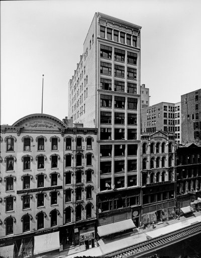 Clifton House, Thomas Church building and J. P. Atwater building, Chicago, Illinois, USA, c.1900 by Barnes and Crosby