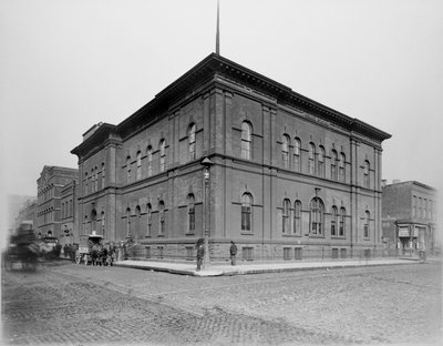 Harrison Street Police Station, Chicago, Illinois, USA, c.1900 by Barnes and Crosby