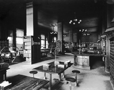 John Crerar Library, Chicago, Illinois, USA, c.1900 by Barnes and Crosby