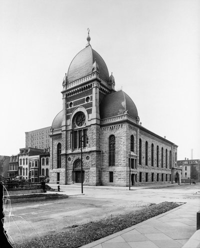 Sinai Congregation, Chicago, Illinois, USA, c.1900 by Barnes and Crosby
