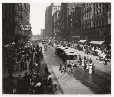 State Street, Chicago, Illinois, USA (c.1905) by Barnes and Crosby