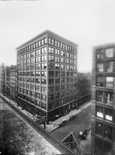 Williams Building, Chicago, Illinois, USA, c.1905 (b/w photo) by Barnes and Crosby
