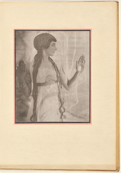 Female Dancer as a Nymph with Raised Arms by Baron Adolf De Meyer