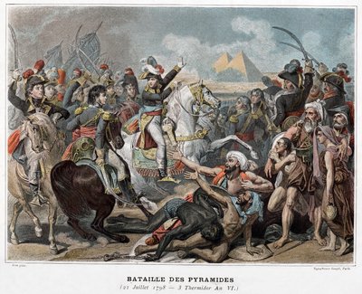 Battle of the Pyramids: Napoleon Bonaparte in Egypt in 1798 by Baron Antoine Jean (after) Gros