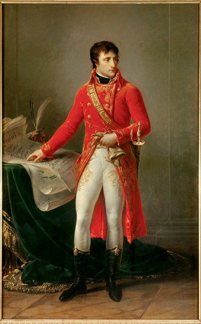 Portrait of Napoleon Bonaparte as First Consul by Baron Antoine Jean Gros