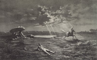 The Follet dEpnell, illustration for Legendes Rustiques by George Sand (1804-76) 1858 by Maurice Sand