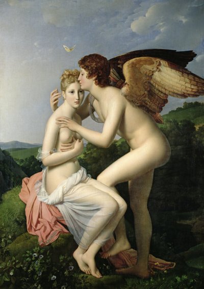 Psyche Receiving the First Kiss of Cupid by Baron François Pascal Simon Gérard