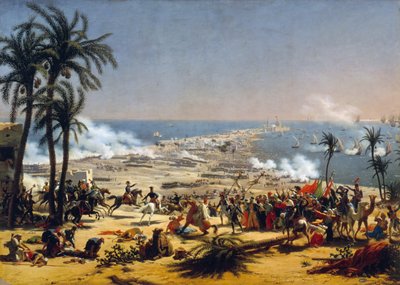 Battle of Aboukir, 25 July 1799 by Baron Lejeune Louis François