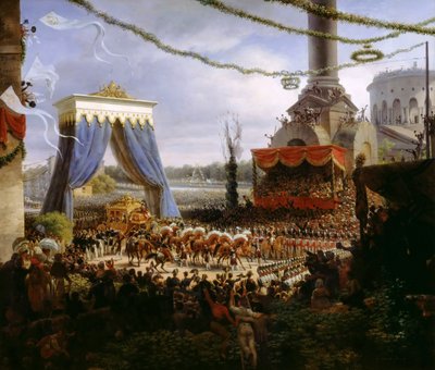 Entry of Charles X into Paris, After His Consecration, 6 June 1825 by Baron Lejeune Louis François