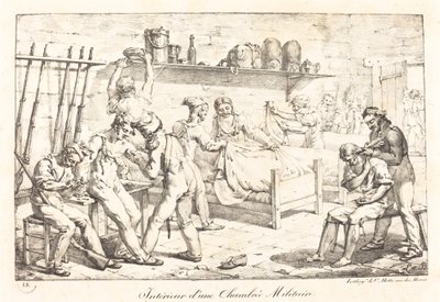 Interior of a Military Chamber by Baron Louis Albert Guillain Bacler d