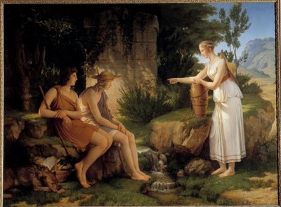 The Shepherds at the Tomb of Amyntas (Illustration of the 