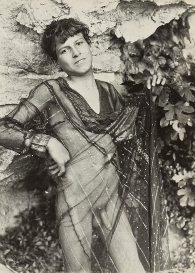 Nude Youth Wearing a Transparent Dress by Baron Wilhelm von Gloeden