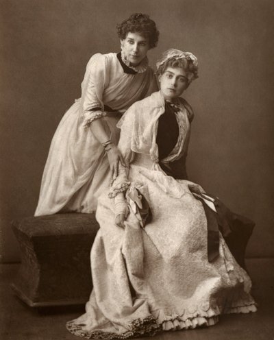 British Actresses Eweretta Lawrence and Grace Otway in On Change by Barraud