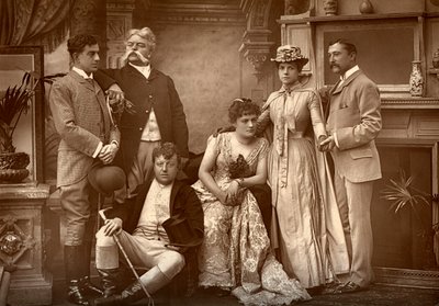 The Drury Lane Company in A Run of Luck, at the Drury Lane Theatre, London, 1886 by Barraud