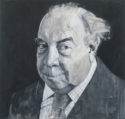 Portrait of J.B. Priestley, illustration for The Listener, 1970s by Barry Fantoni