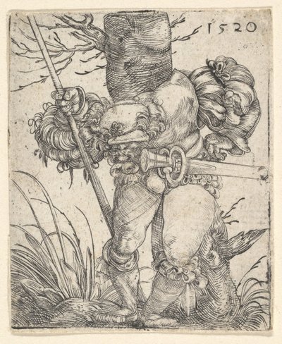Footsoldier in front of a Tree by Barthel Beham