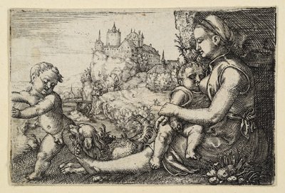 Mother with Two Boys by Barthel Beham