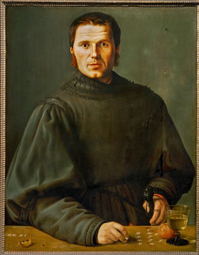 Portrait of a Referee Noting Points in a Game by Barthel Beham