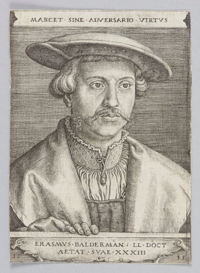 Portrait of Erasmus Baldermann by Barthel Beham