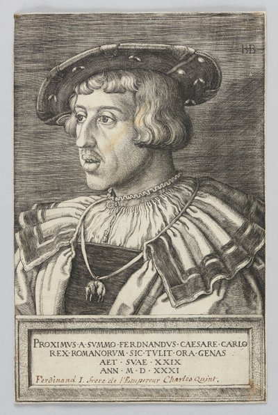 Portrait of Emperor Ferdinand I by Barthel Beham