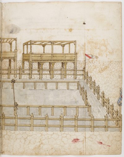 Lice for Tournament. Illumination from the Book of Tournaments of King René of Anjou by Barthélemy dEyck René dAnjou