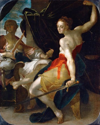 Allegory of Justice and Prudence by Bartholomaeus Spranger