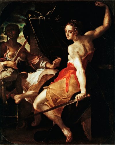 Allegory of Justice and Prudence by Bartholomaeus Spranger