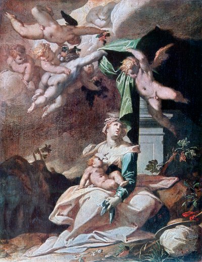 Flight into Egypt, c1566-1611 by Bartholomaeus Spranger