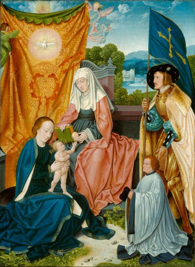 Virgin and Child with Saint Anne, Saint Gereon, and a Donor by Bartholomaeus the Elder Bruyn