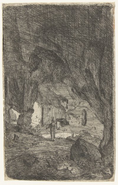 Interior of a Cave (series title: Roman Ruins) by Bartholomeus Breenbergh