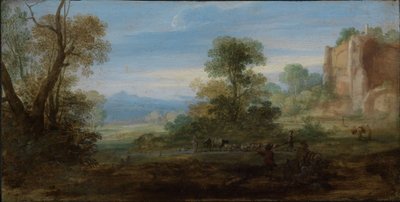 Italian Landscape with Ancient Ruins by Bartholomeus Breenbergh