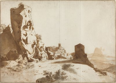 The Fantastic Rocks and Castle at Bomarzo by Bartholomeus Breenbergh
