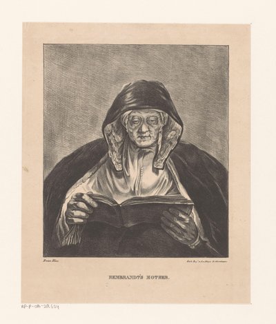 Portrait of an Old Reading Woman (Rembrandt