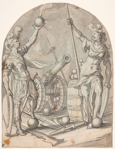 Mars and Bellona by Bartholomeus Spranger