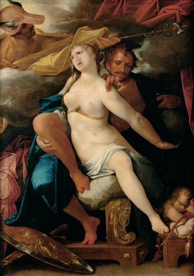 Venus and Mars Warned by Mercury by Bartholomaeus Spranger
